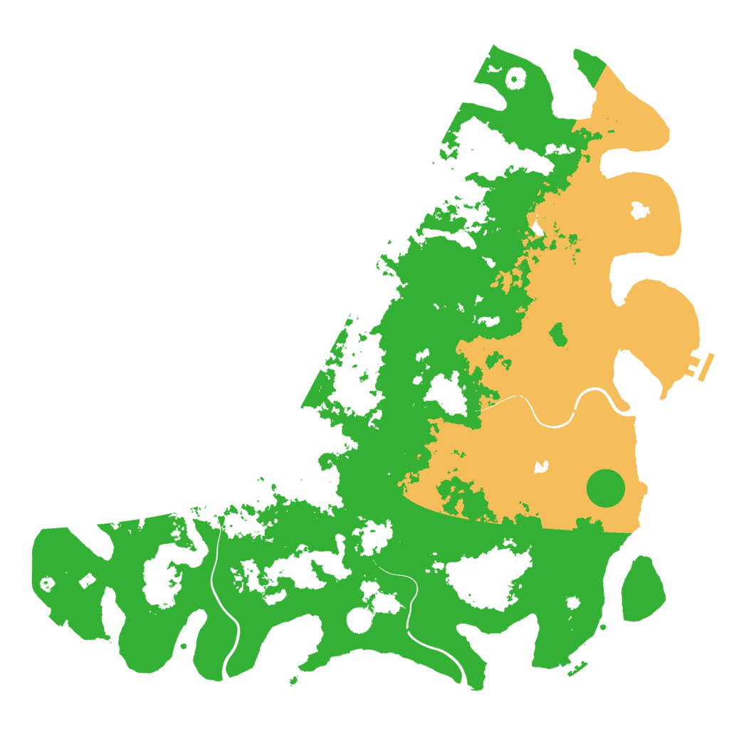 Biome Rust Map: Procedural Map, Size: 5000, Seed: 124578