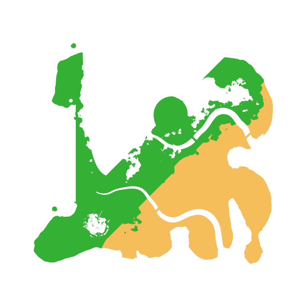 Biome Rust Map: Procedural Map, Size: 2400, Seed: 215489598