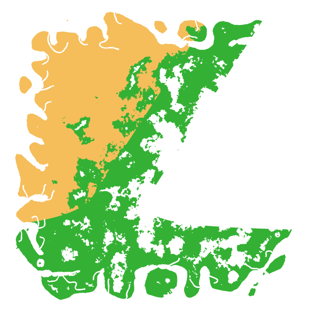 Biome Rust Map: Procedural Map, Size: 6000, Seed: 8465582