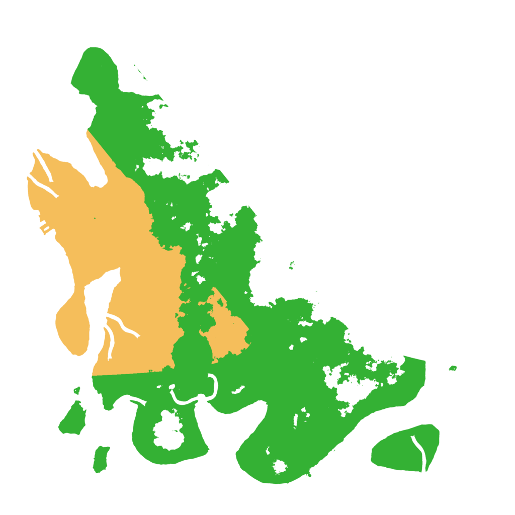 Biome Rust Map: Procedural Map, Size: 3500, Seed: 55564811