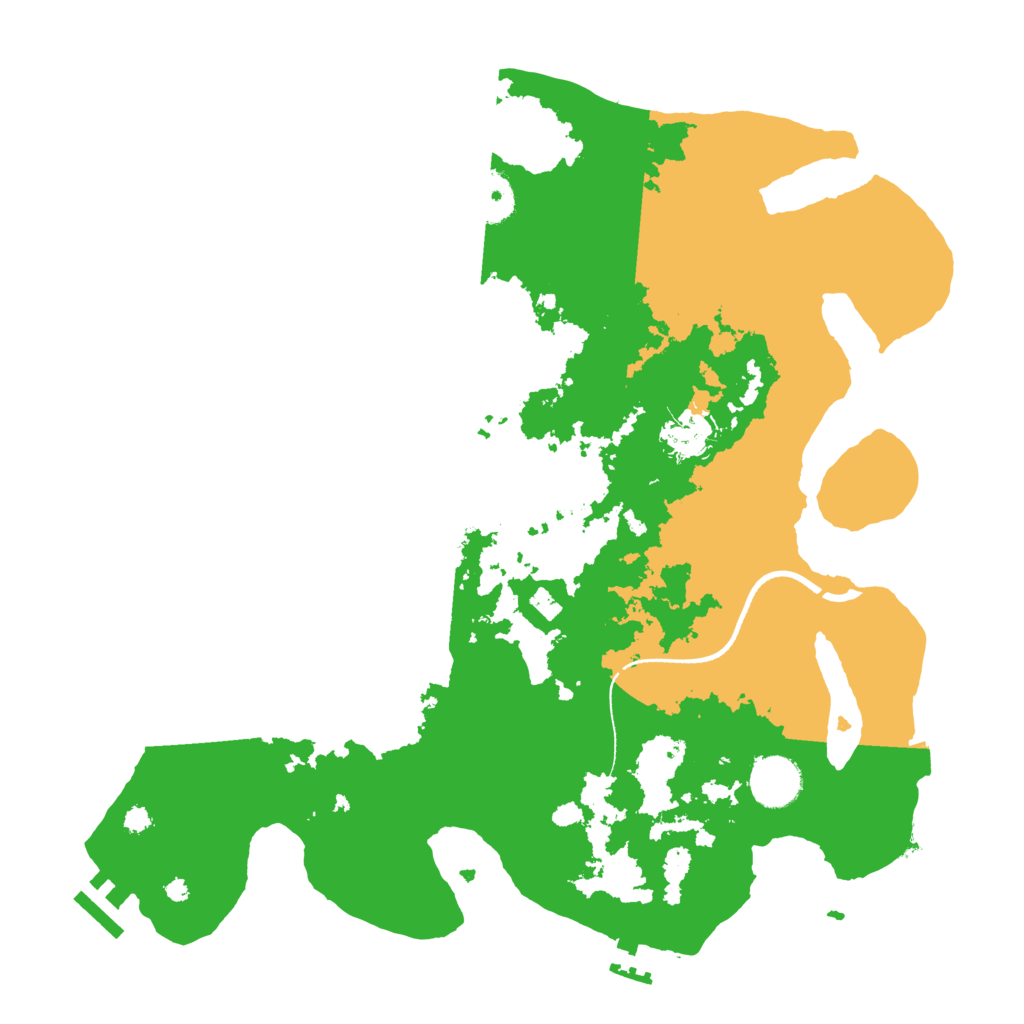 Biome Rust Map: Procedural Map, Size: 3500, Seed: 38577090