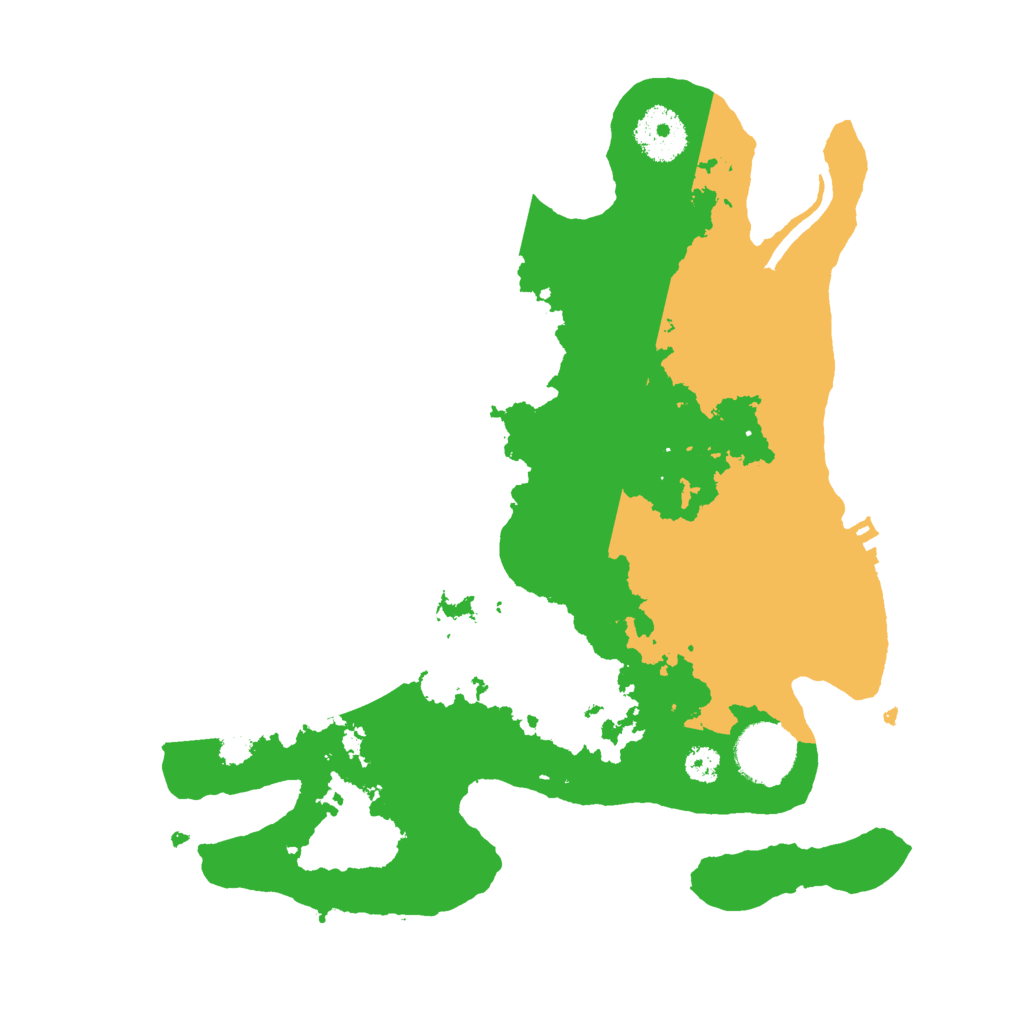 Biome Rust Map: Procedural Map, Size: 3000, Seed: 50160996