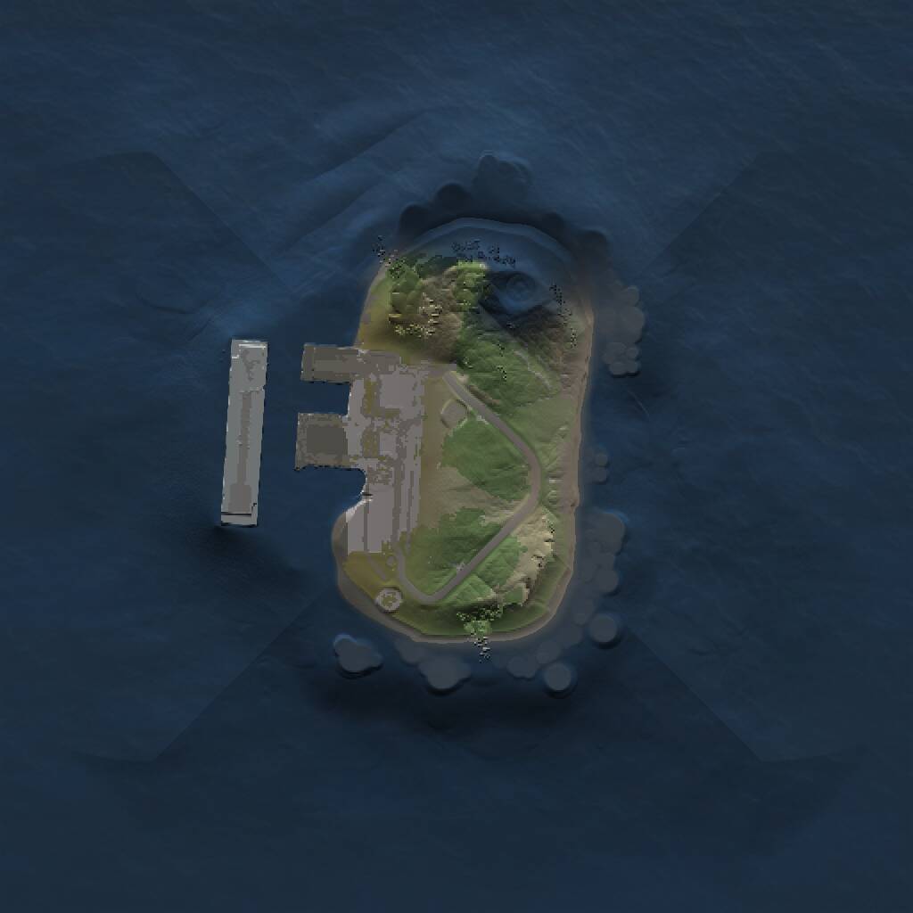 Rust Map: Procedural Map, Size: 1000, Seed: 1071309293, 2 Monuments