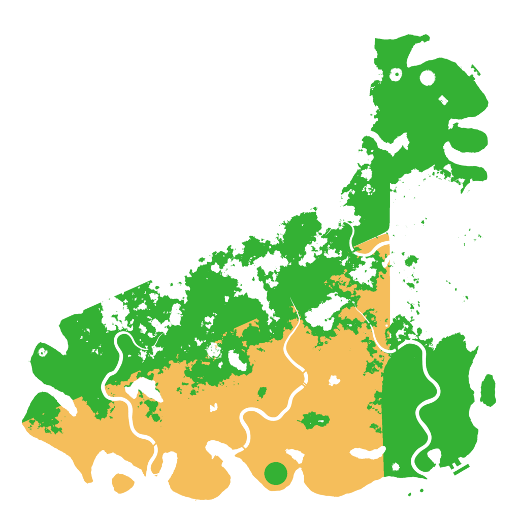 Biome Rust Map: Procedural Map, Size: 6000, Seed: 119182295