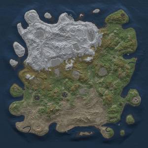 Thumbnail Rust Map: Procedural Map, Size: 4300, Seed: 648252, 18 Monuments