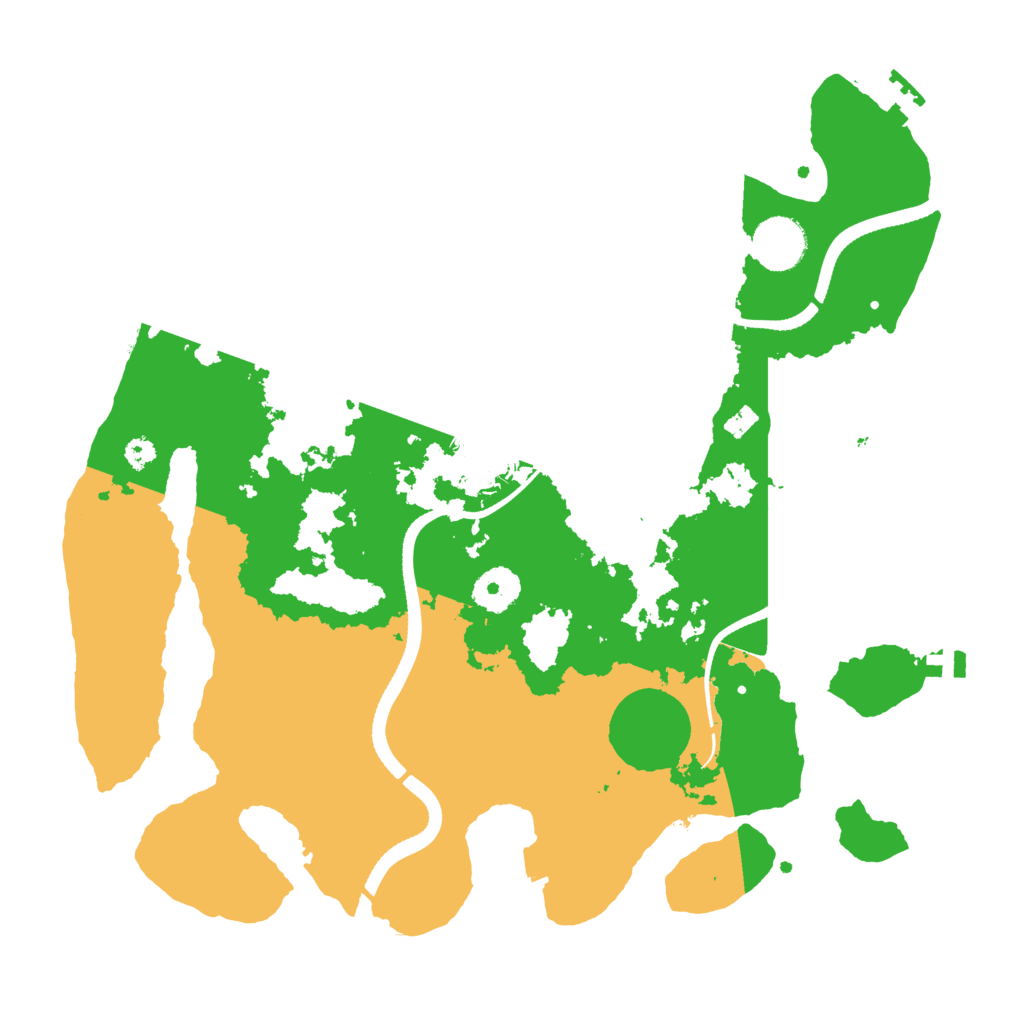 Biome Rust Map: Procedural Map, Size: 3413, Seed: 3907594