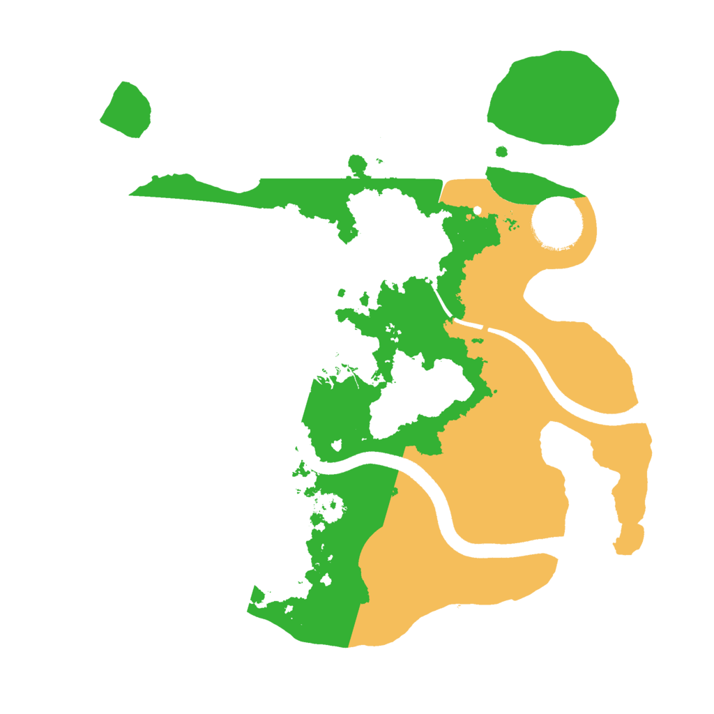 Biome Rust Map: Procedural Map, Size: 2500, Seed: 27