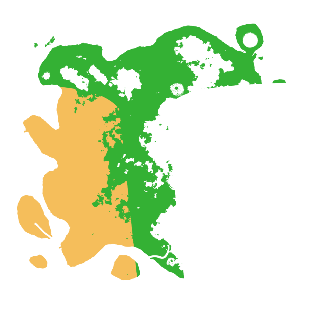 Biome Rust Map: Procedural Map, Size: 3700, Seed: 558310300