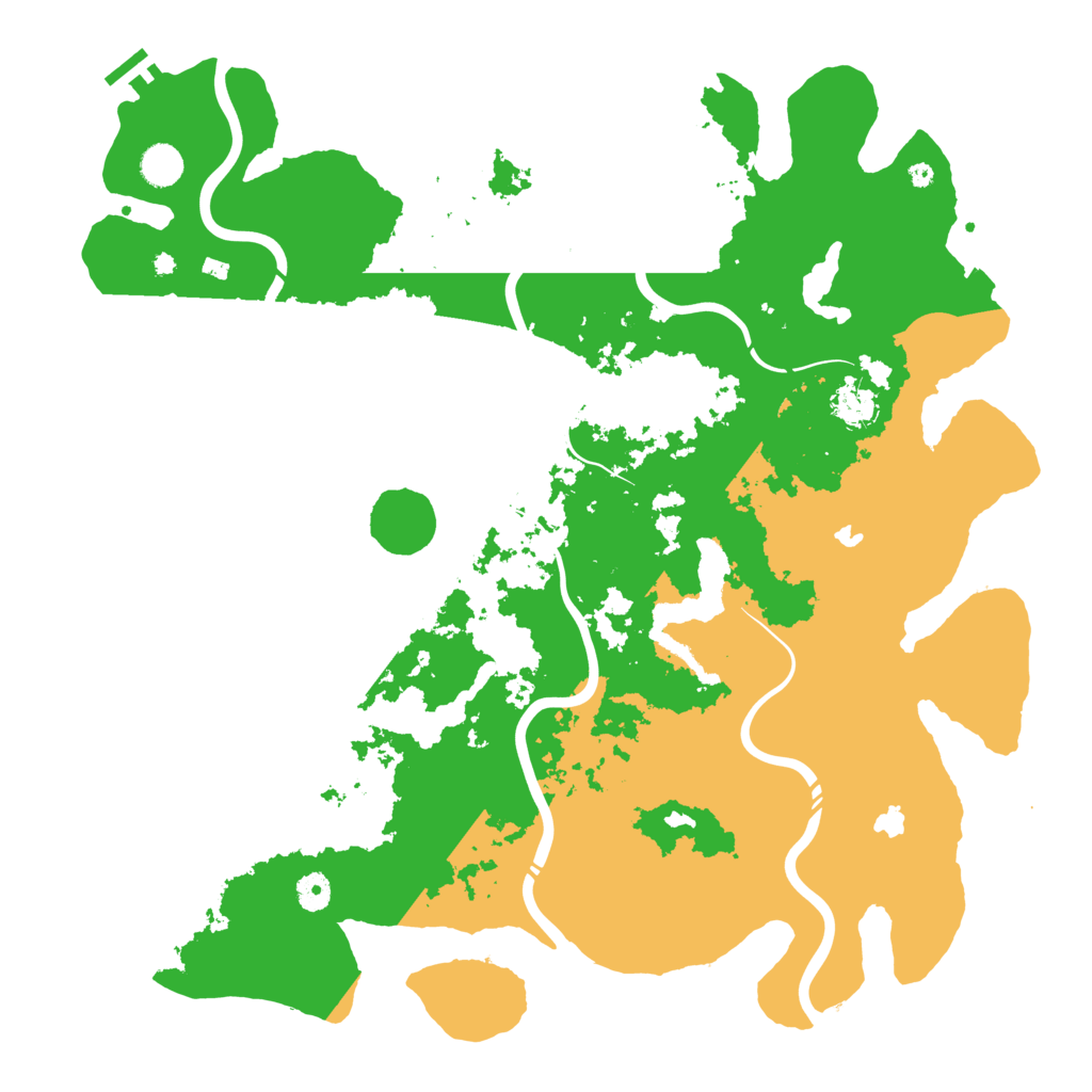 Biome Rust Map: Procedural Map, Size: 4500, Seed: 1357671590