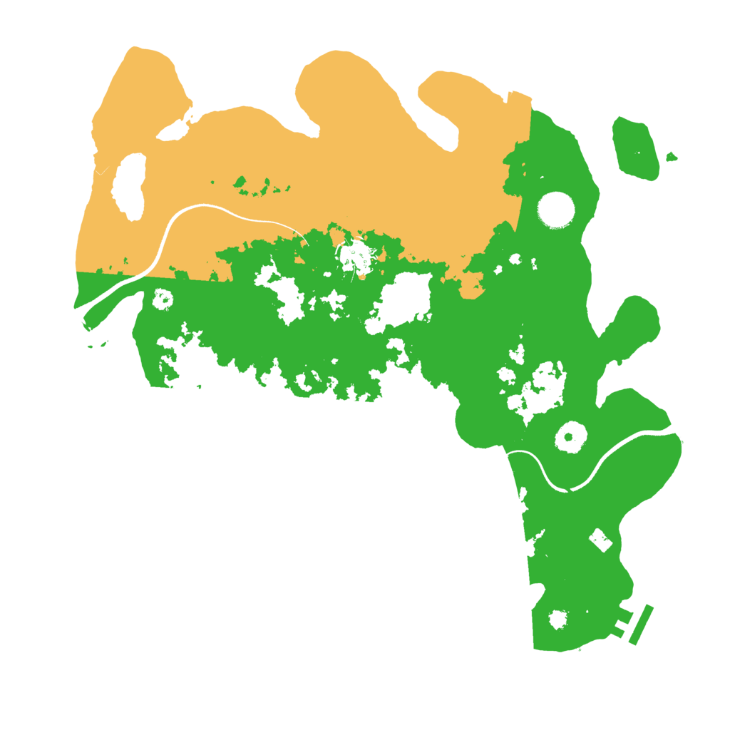 Biome Rust Map: Procedural Map, Size: 3500, Seed: 75447812
