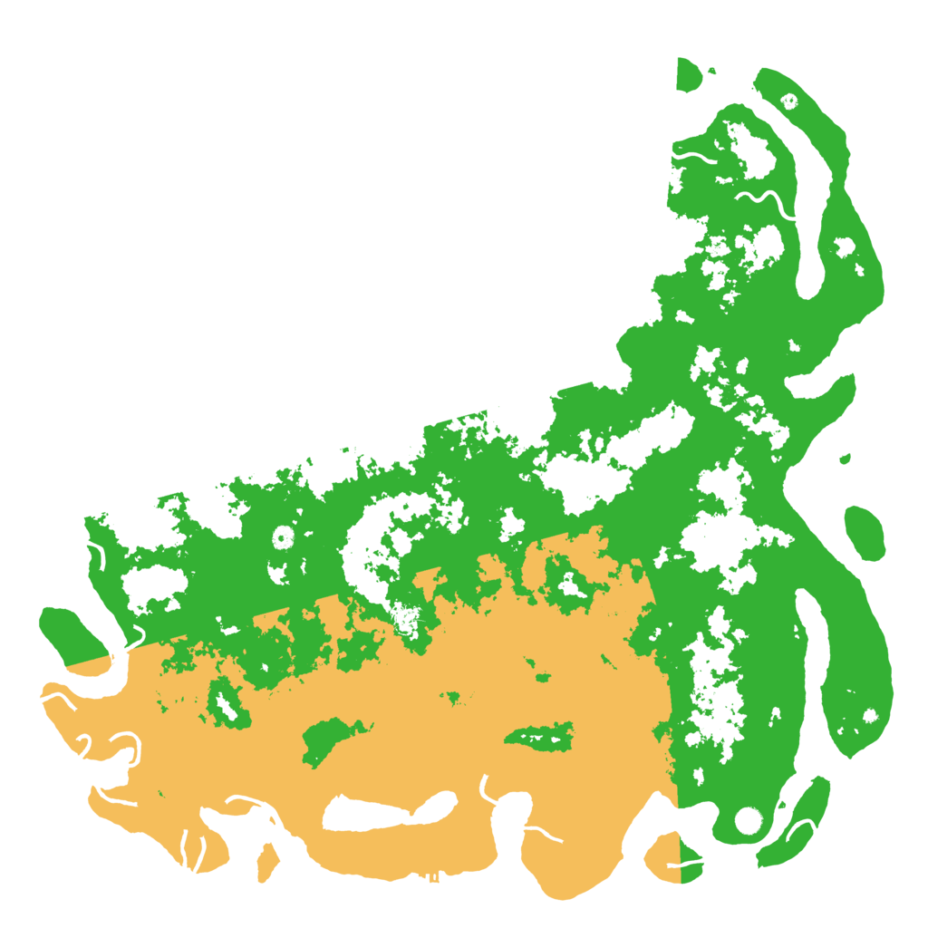 Biome Rust Map: Procedural Map, Size: 6000, Seed: 268752