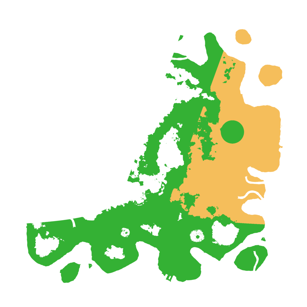 Biome Rust Map: Procedural Map, Size: 3500, Seed: 25203191