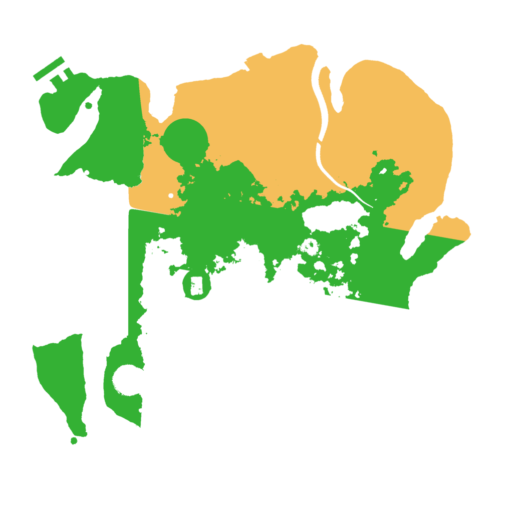 Biome Rust Map: Procedural Map, Size: 3000, Seed: 18027