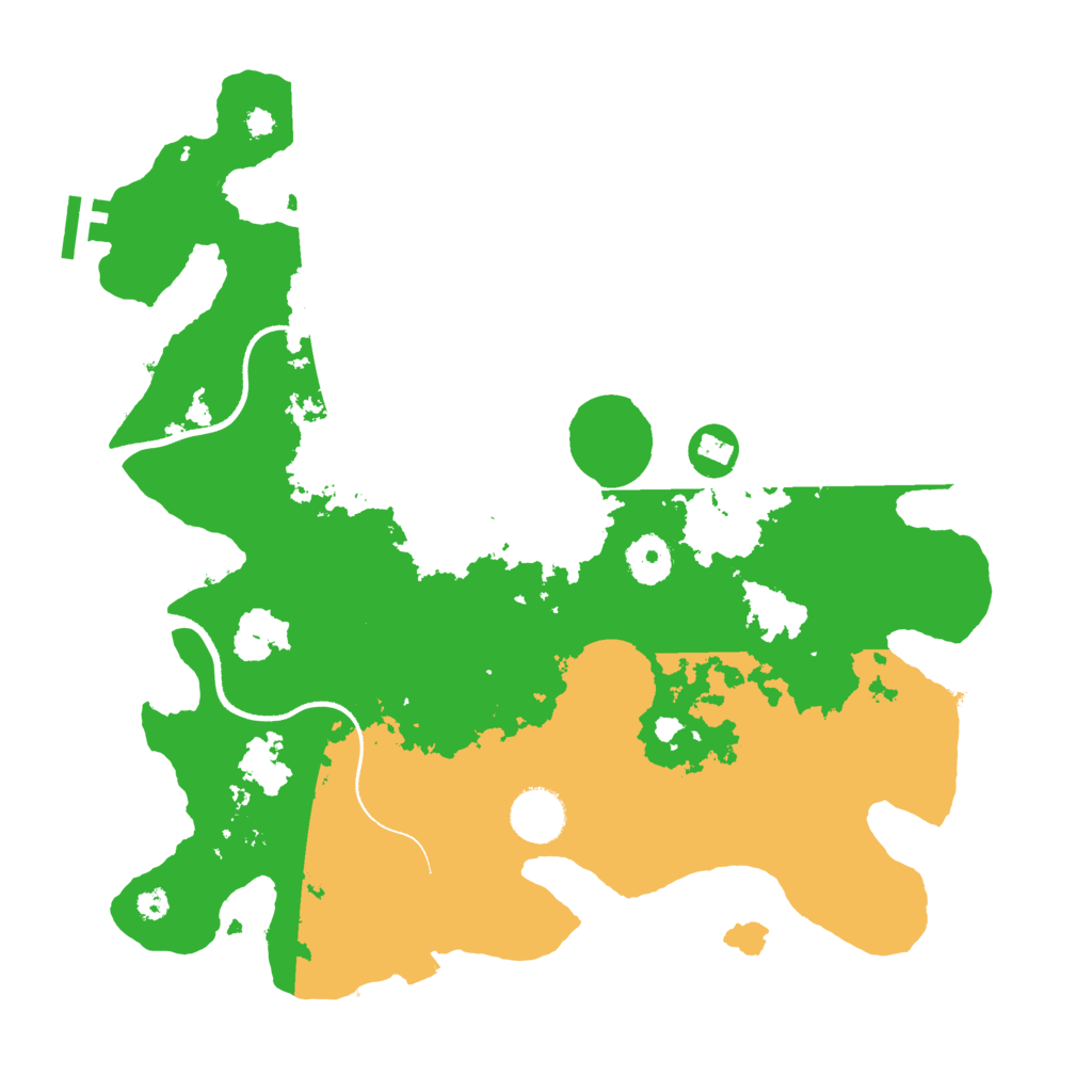 Biome Rust Map: Procedural Map, Size: 3500, Seed: 13871360