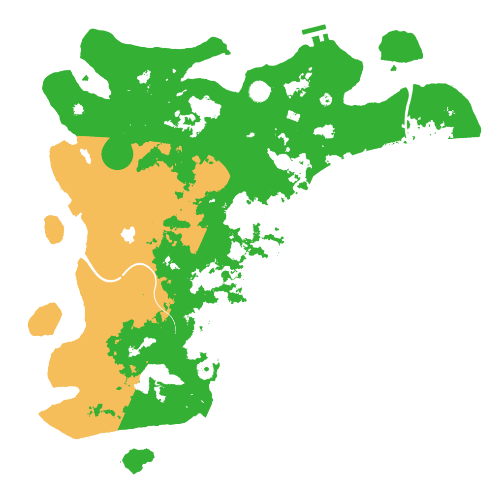Biome Rust Map: Procedural Map, Size: 4200, Seed: 1986