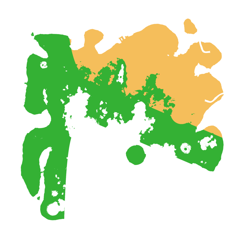 Biome Rust Map: Procedural Map, Size: 3500, Seed: 82830880