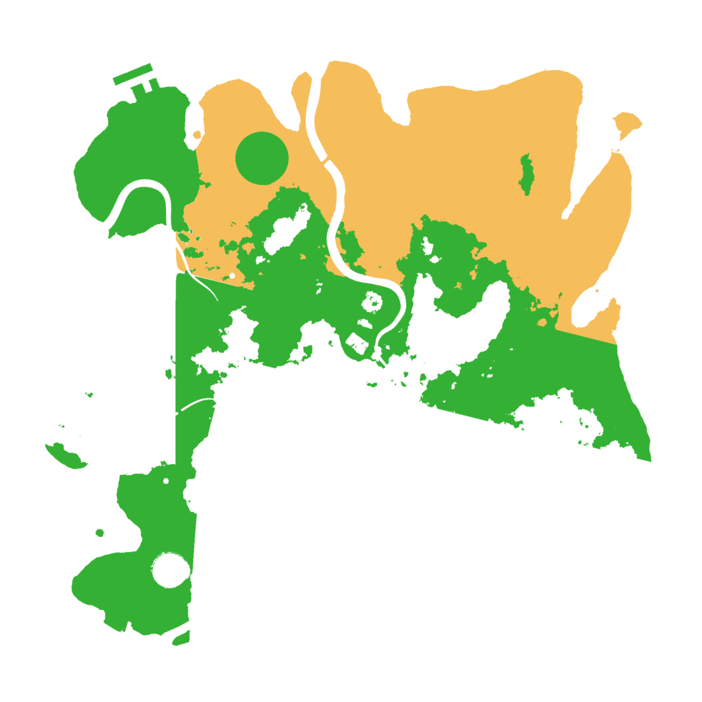 Biome Rust Map: Procedural Map, Size: 3500, Seed: 38252503