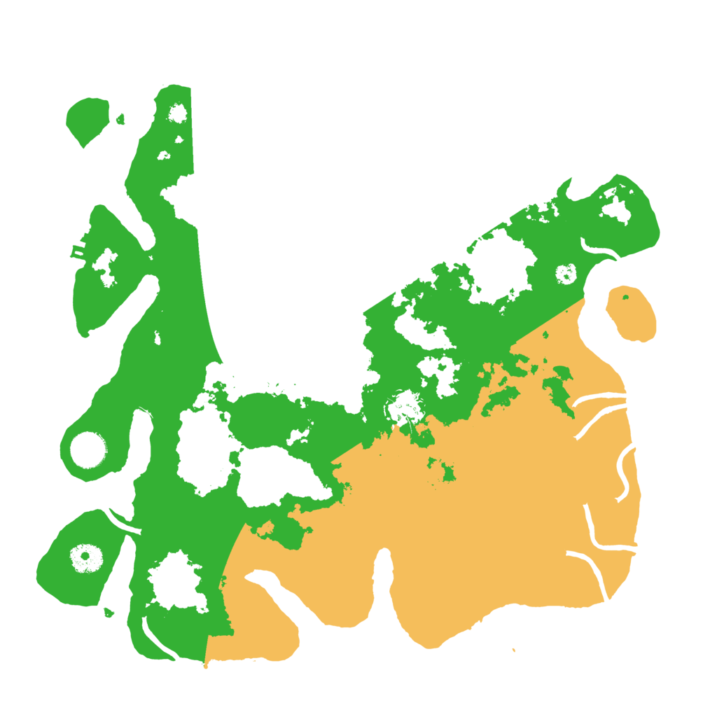 Biome Rust Map: Procedural Map, Size: 3500, Seed: 13810