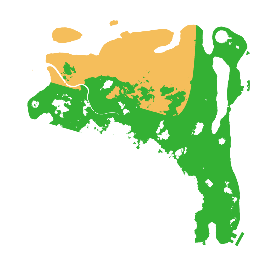 Biome Rust Map: Procedural Map, Size: 3700, Seed: 64565477