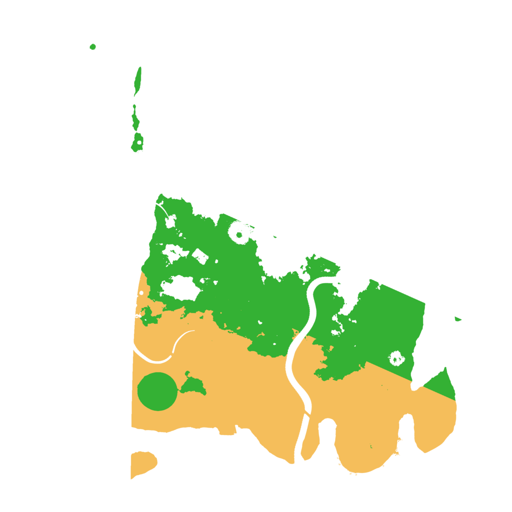 Biome Rust Map: Procedural Map, Size: 3500, Seed: 45715209