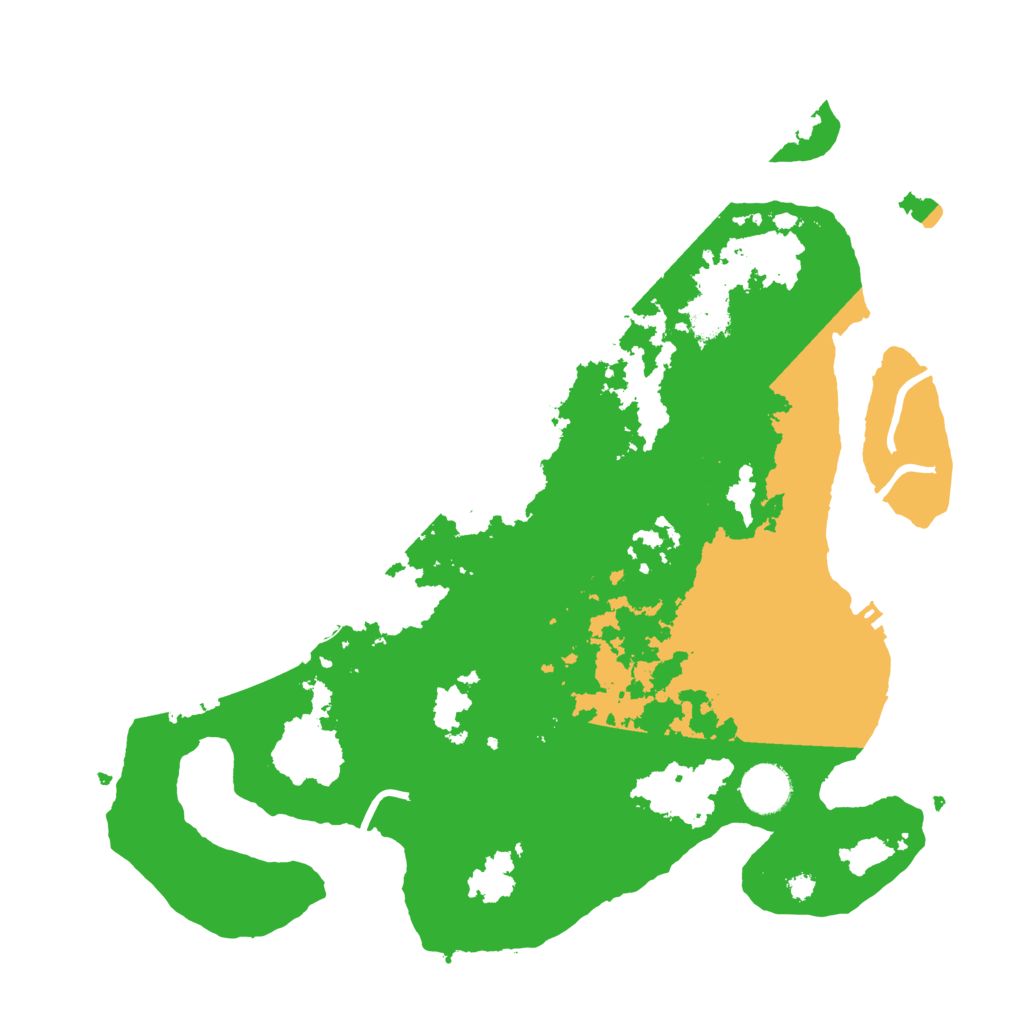 Biome Rust Map: Procedural Map, Size: 3600, Seed: 3658661