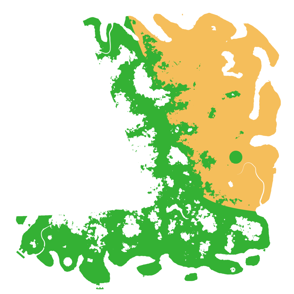 Biome Rust Map: Procedural Map, Size: 6000, Seed: 3111966