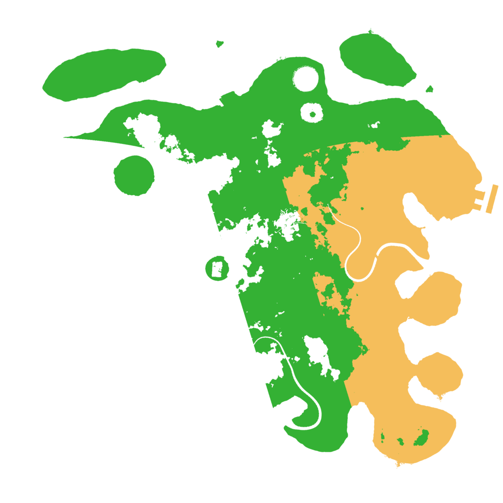 Biome Rust Map: Procedural Map, Size: 3500, Seed: 30798
