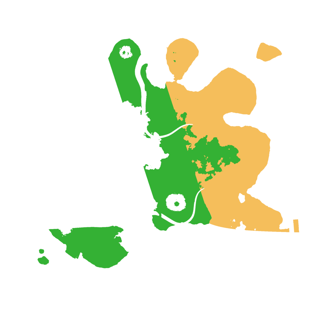 Biome Rust Map: Procedural Map, Size: 2500, Seed: 79438798