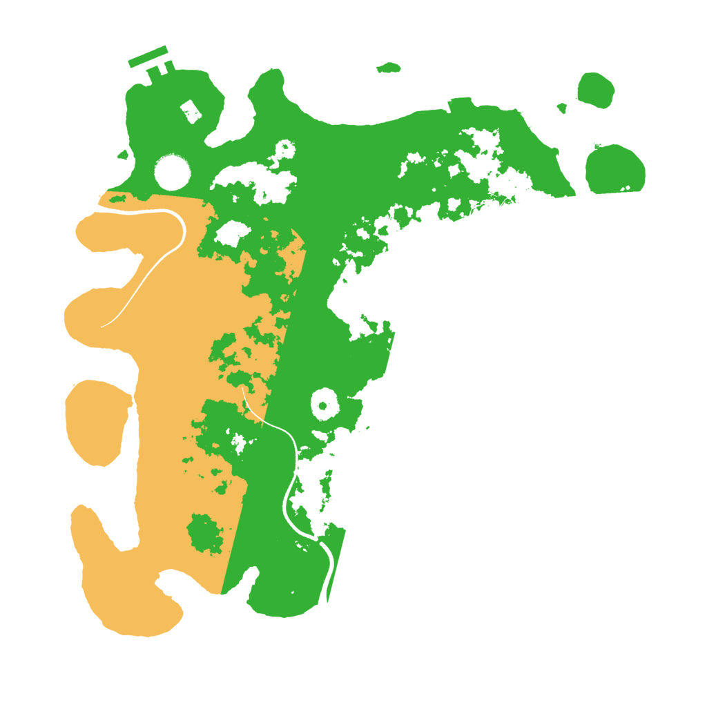 Biome Rust Map: Procedural Map, Size: 3500, Seed: 126722