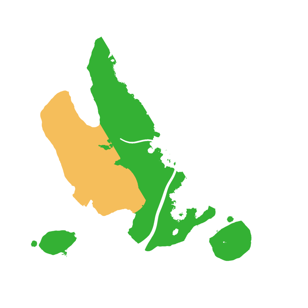 Biome Rust Map: Procedural Map, Size: 2000, Seed: 74803961