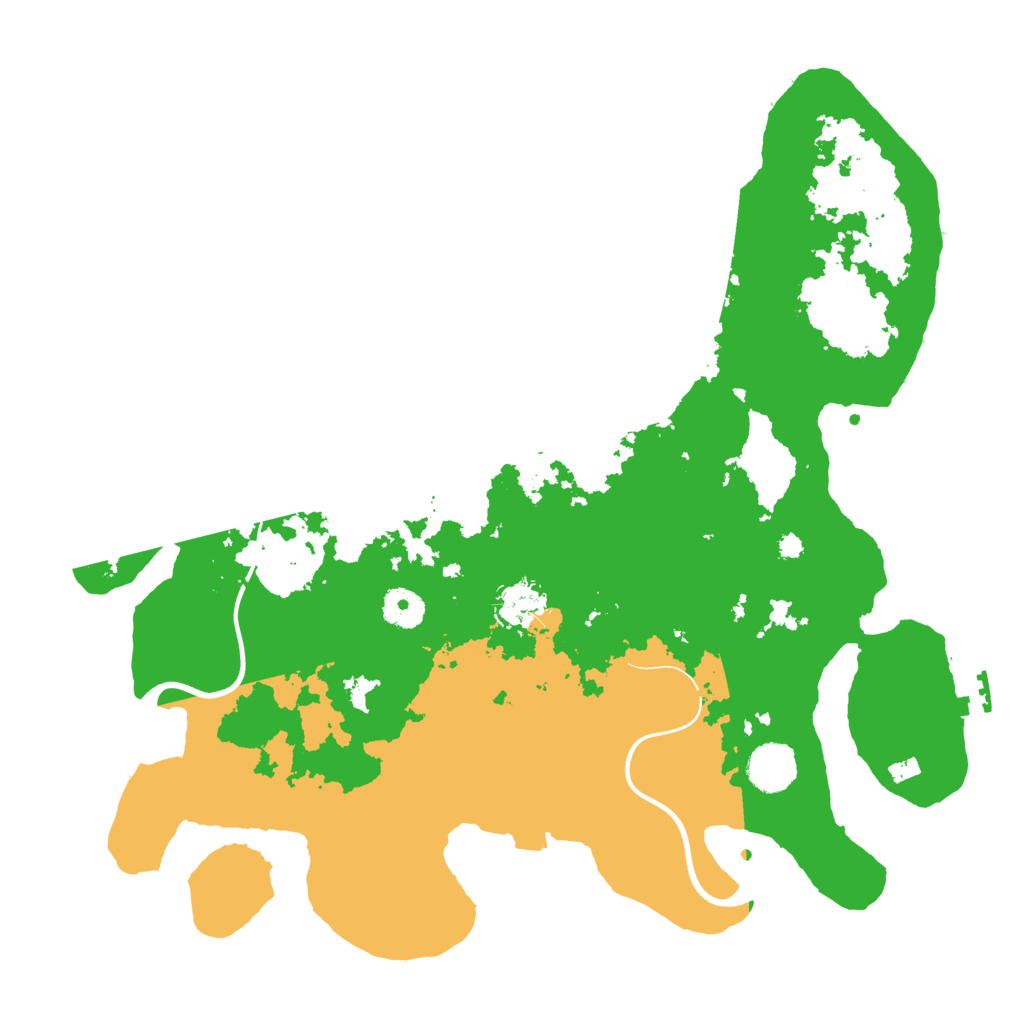 Biome Rust Map: Procedural Map, Size: 3750, Seed: 579557484