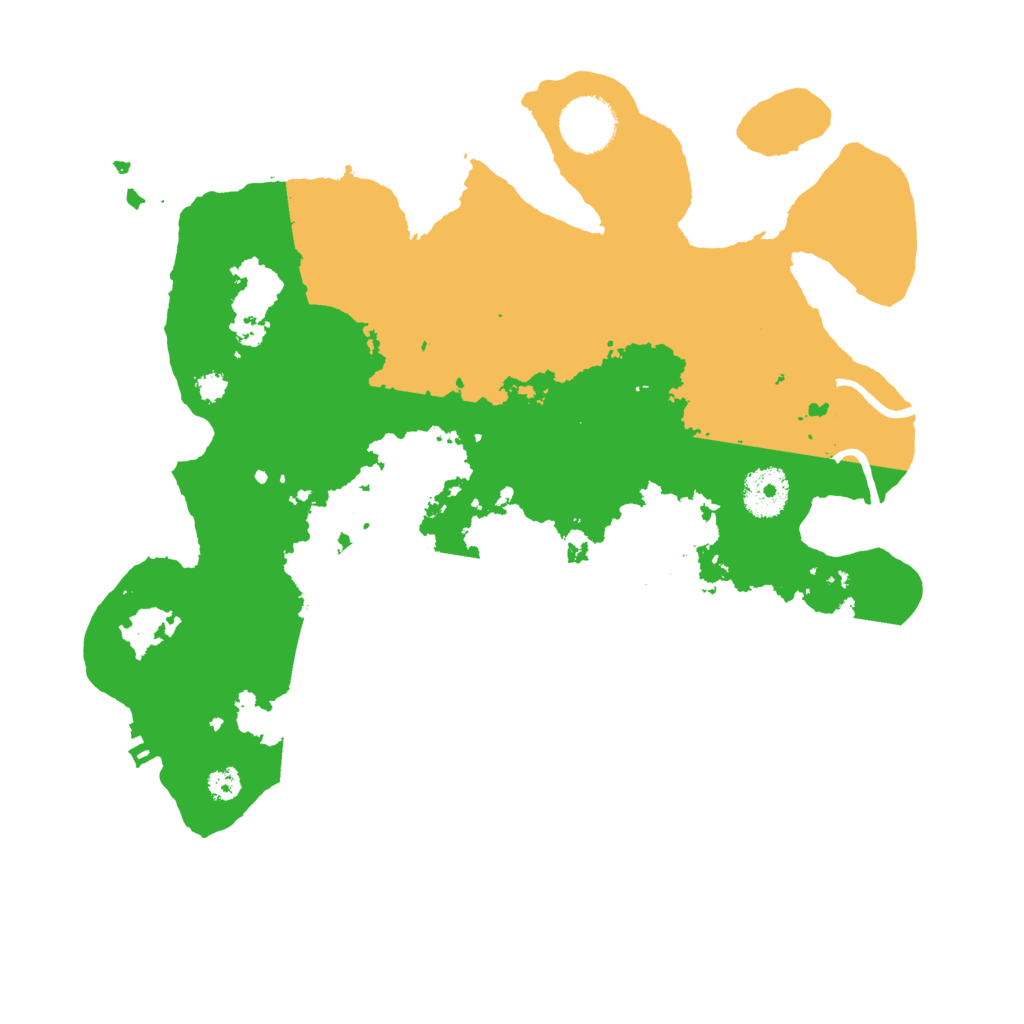 Biome Rust Map: Procedural Map, Size: 3200, Seed: 1489761254