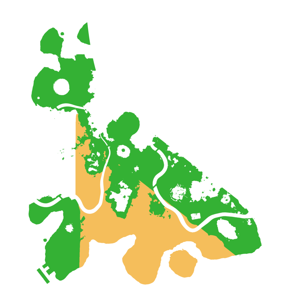 Biome Rust Map: Procedural Map, Size: 3500, Seed: 132424