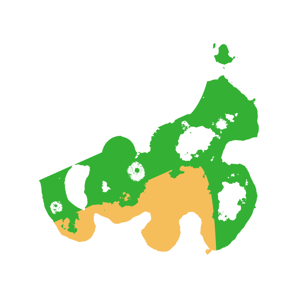 Biome Rust Map: Procedural Map, Size: 2500, Seed: 15785