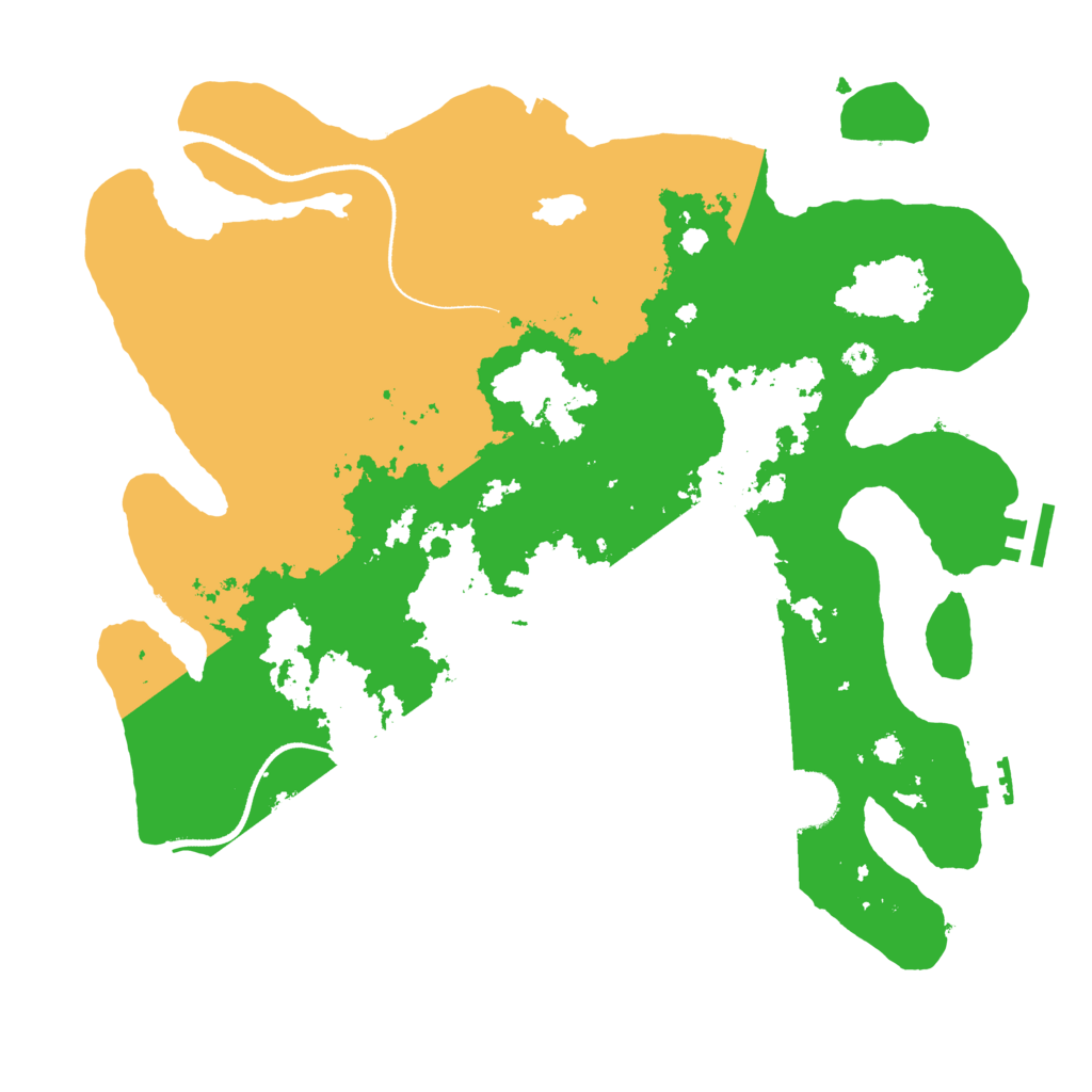 Biome Rust Map: Procedural Map, Size: 3500, Seed: 335076592