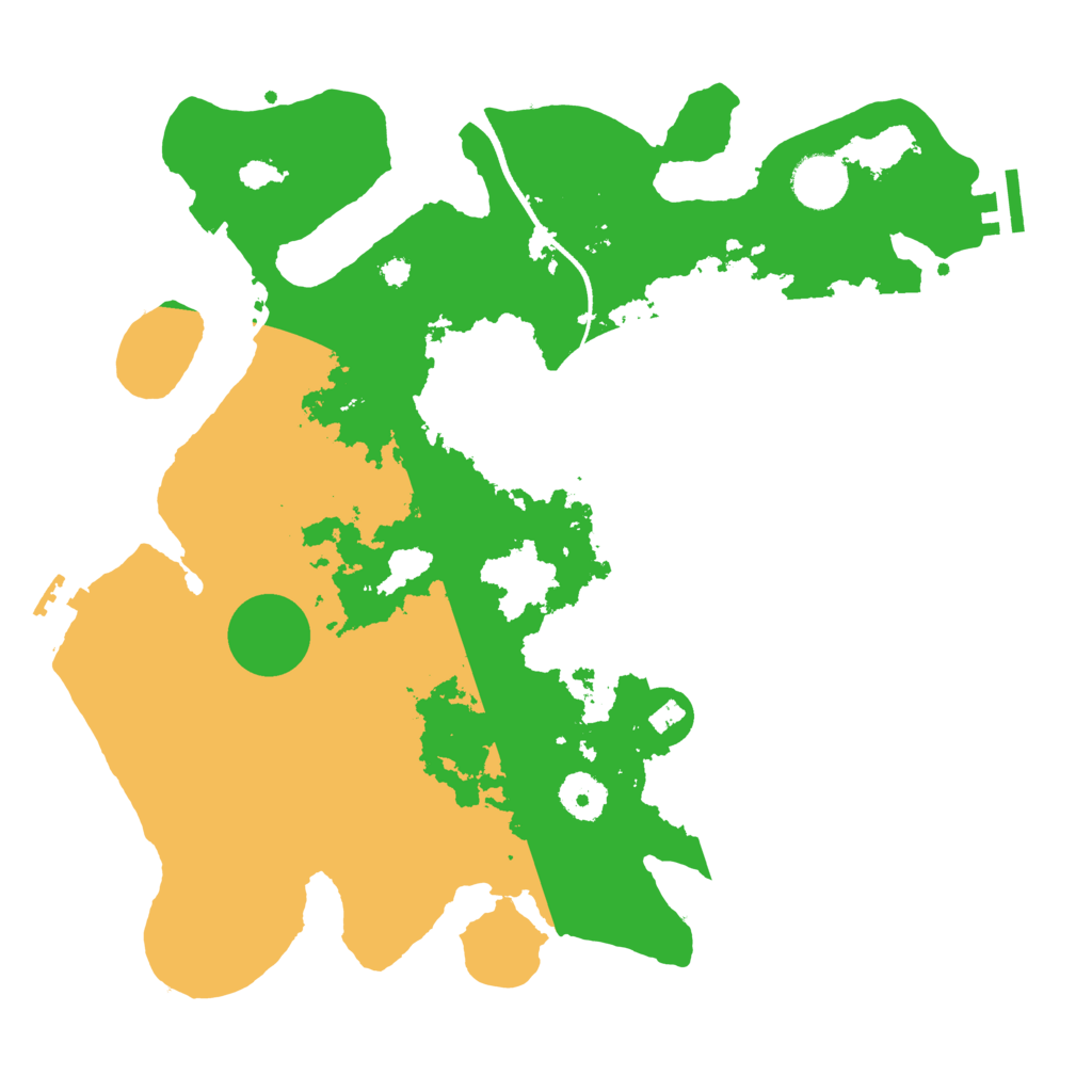 Biome Rust Map: Procedural Map, Size: 3500, Seed: 95423699