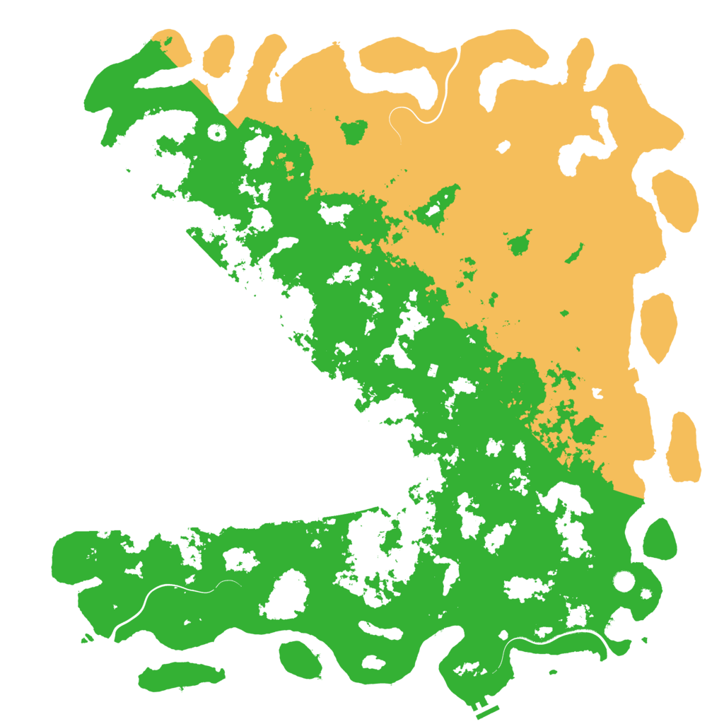 Biome Rust Map: Procedural Map, Size: 6000, Seed: 169812144
