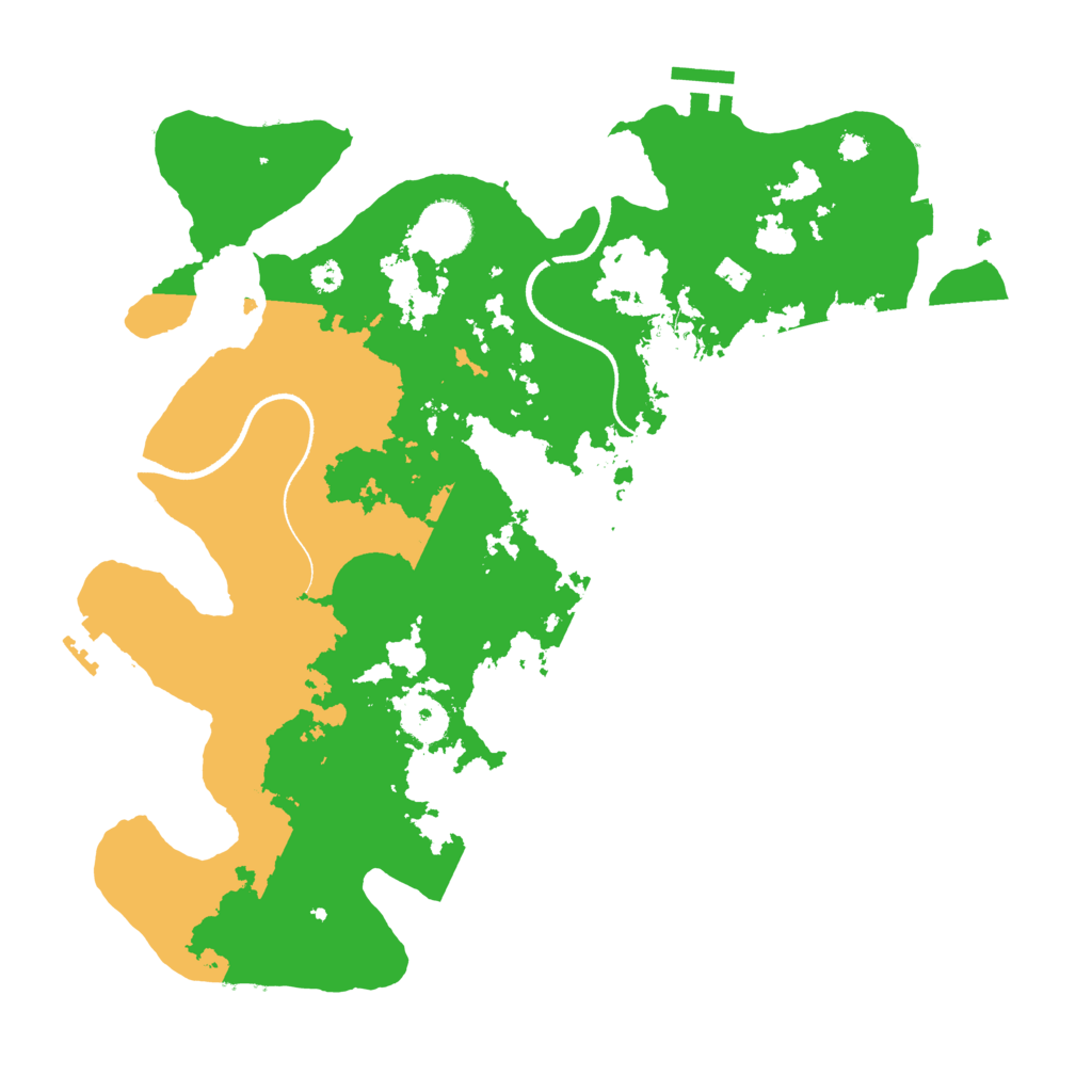 Biome Rust Map: Procedural Map, Size: 3500, Seed: 30070701