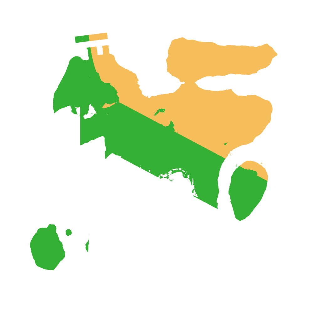 Biome Rust Map: Procedural Map, Size: 2000, Seed: 139848