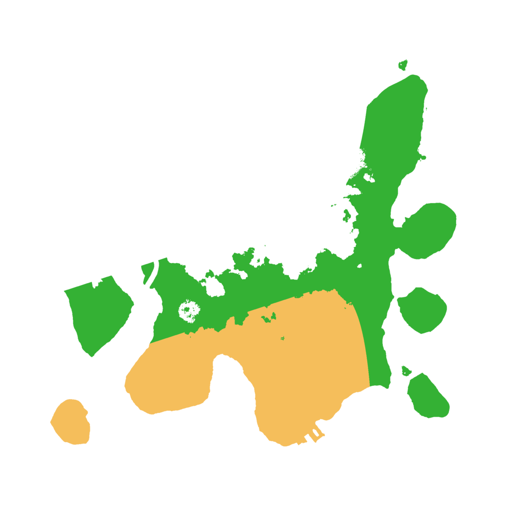 Biome Rust Map: Procedural Map, Size: 2500, Seed: 4446734