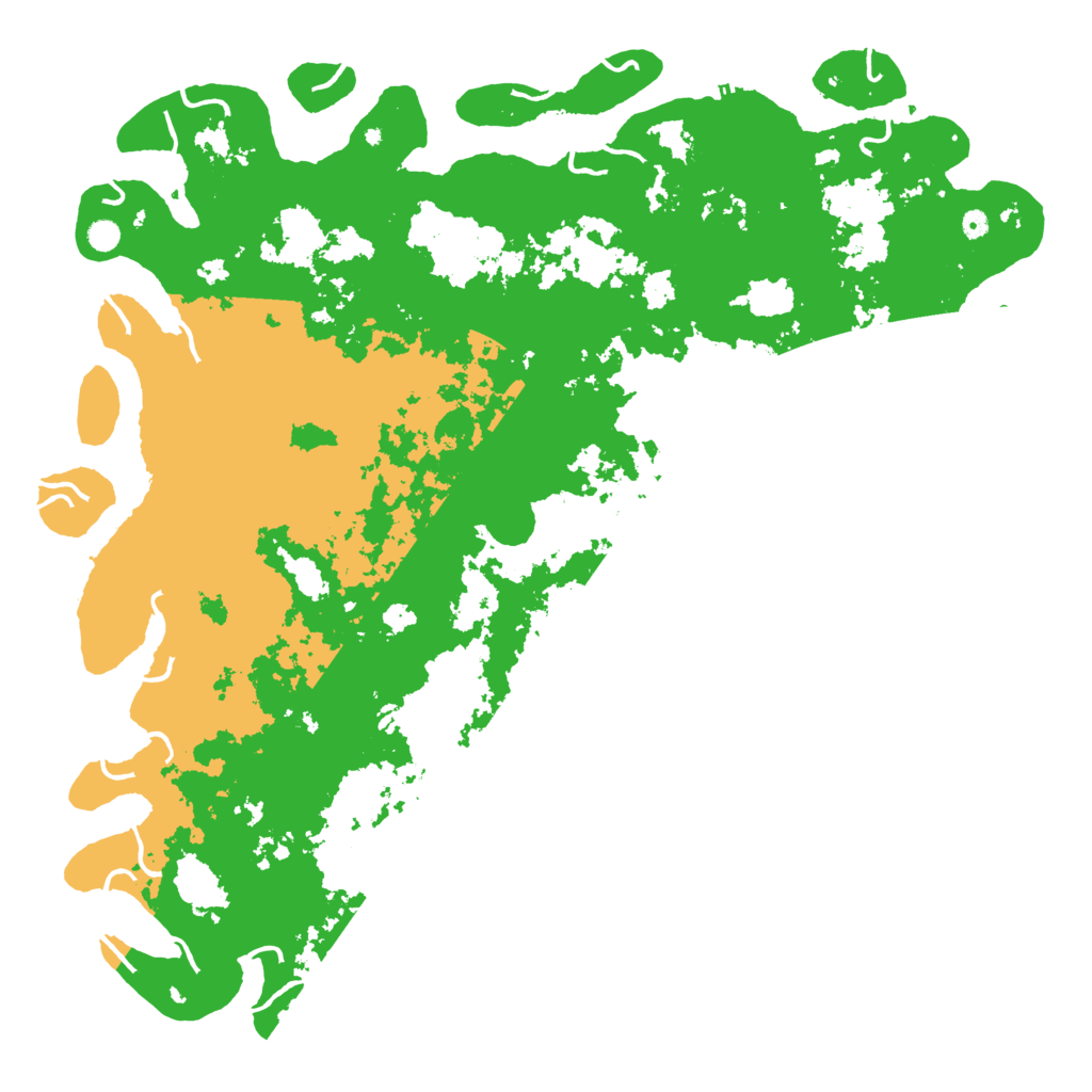 Biome Rust Map: Procedural Map, Size: 6000, Seed: 80082291
