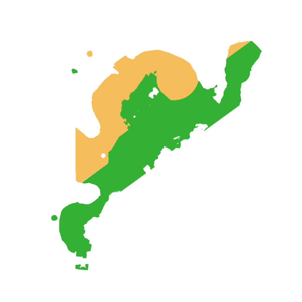 Biome Rust Map: Procedural Map, Size: 2000, Seed: 17368815