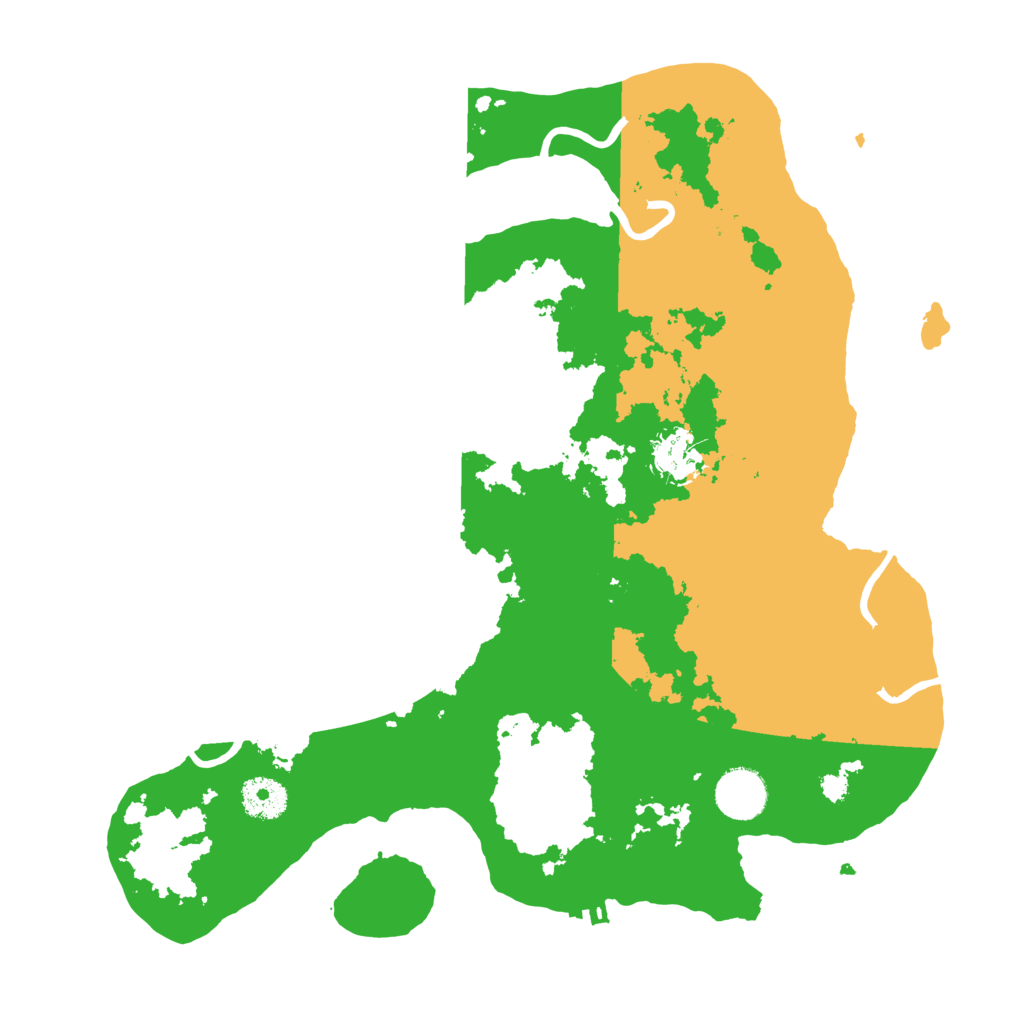 Biome Rust Map: Procedural Map, Size: 3500, Seed: 7790377