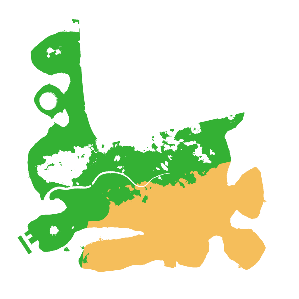 Biome Rust Map: Procedural Map, Size: 3000, Seed: 57355456