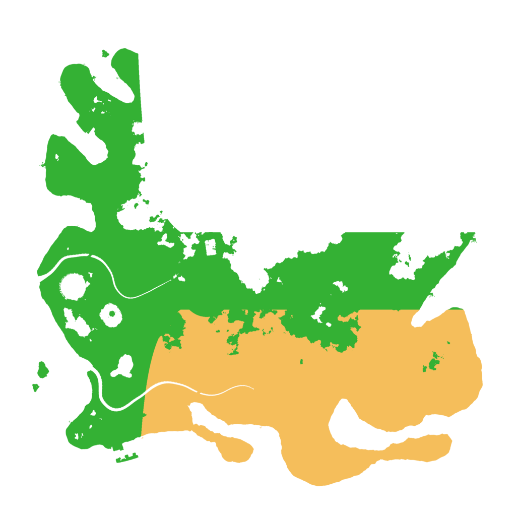 Biome Rust Map: Procedural Map, Size: 3500, Seed: 84320791