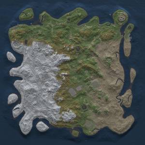 Thumbnail Rust Map: Procedural Map, Size: 4750, Seed: 370297750, 19 Monuments