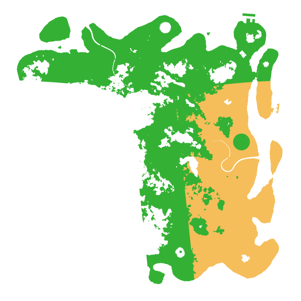 Biome Rust Map: Procedural Map, Size: 4750, Seed: 370297750