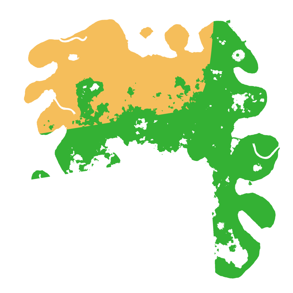 Biome Rust Map: Procedural Map, Size: 3700, Seed: 699978341