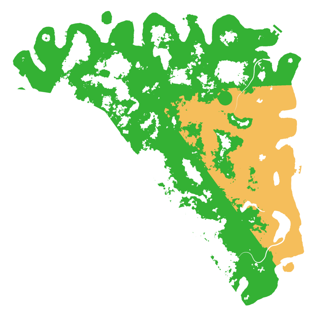 Biome Rust Map: Procedural Map, Size: 6000, Seed: 23581321