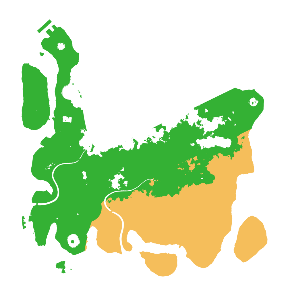 Biome Rust Map: Procedural Map, Size: 3500, Seed: 91594620